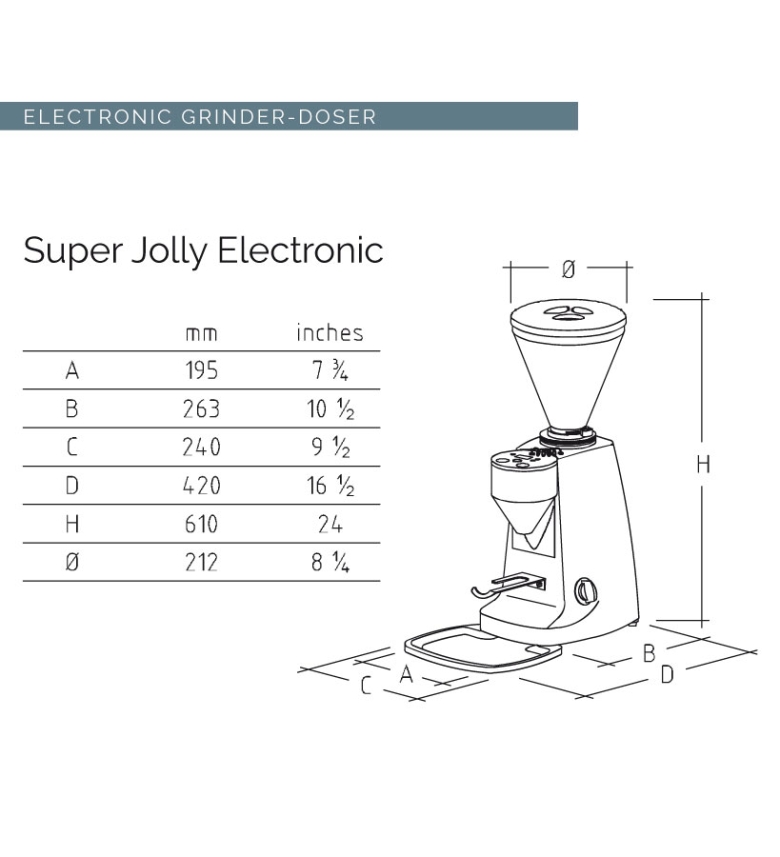 Mazzer Super Jolly Grinder Manual Coffee and Tea Lovers