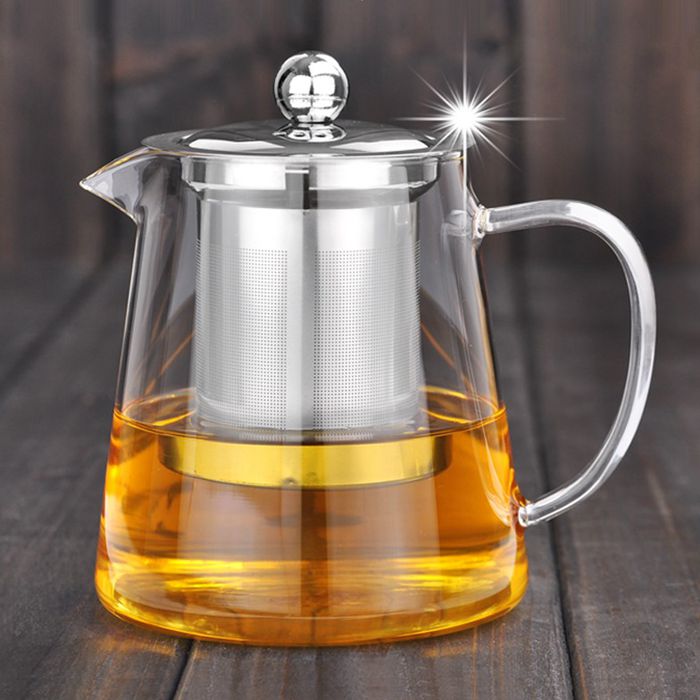 Duo Glass Teapot SS Infuser Coffee and Tea Lovers