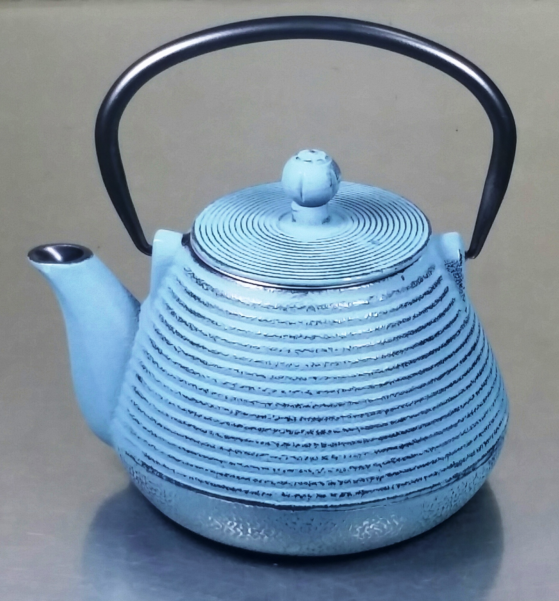 Cast Iron Teapot Rock Teal Green Coffee And Tea Cast Iron Teapot Rock Teal Green
