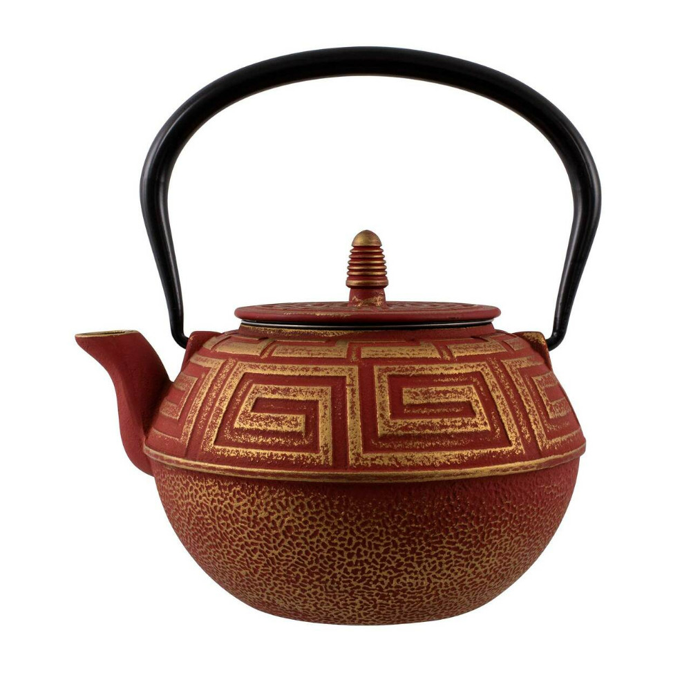 Cast Iron Teapot Miyoki Terracotta & Gold Coffee and Tea Lovers