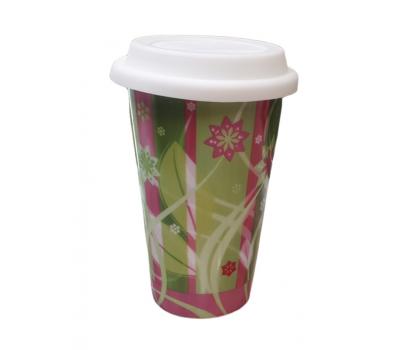 image of Travel Mug - Pink & Green