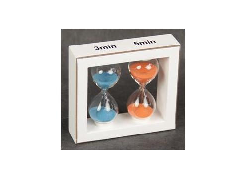 product image for Glass Tea Timer Dual - Blue & Orange
