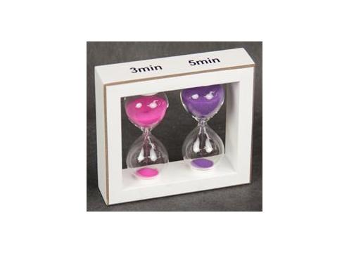 product image for Glass Tea Timer Dual - Rose & Purple