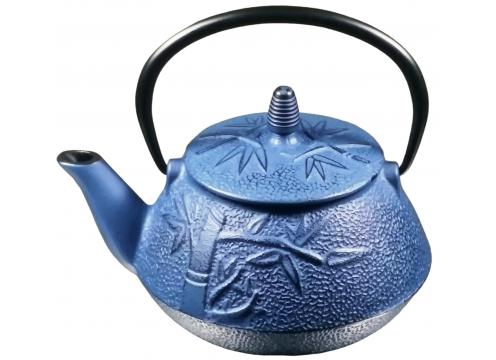 product image for Cast Iron Teapot - Bamboo Blue