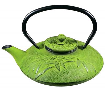 image of Cast Iron Teapot - Bamboo Green