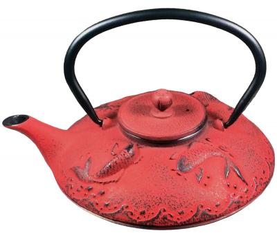 image of Cast Iron Teapot - Fantail Shubunkin