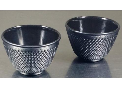 gallery image of Cast Iron Cups Black Hob nail Set of 2