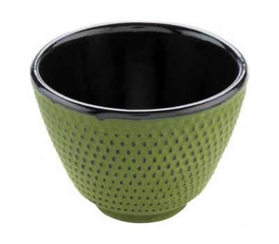 image of Cast Iron Cups Green Hob nail Set of 2