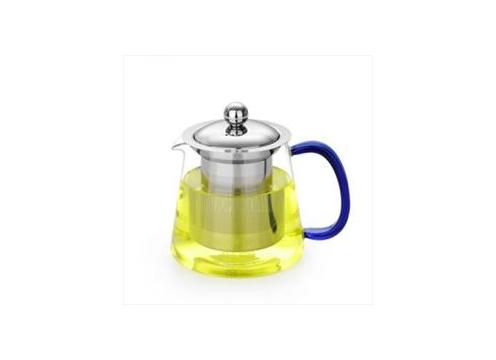 product image for Duo Glass Teapot - Blue SS Infuser 450ml