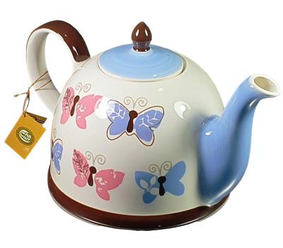 image of Ceramic Teapot Butterfly
