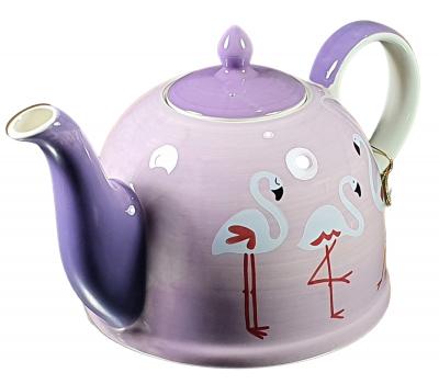 image of Ceramic Teapot Flamingo