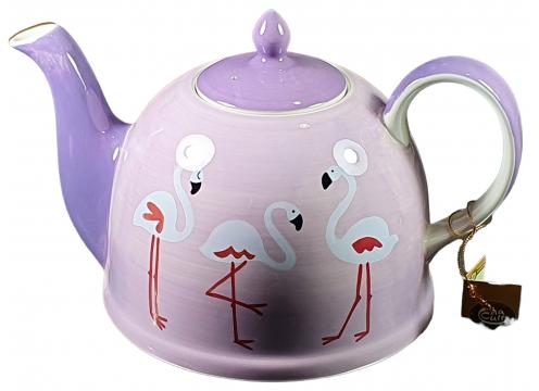 gallery image of Ceramic Teapot Flamingo