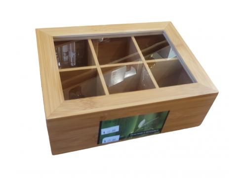 product image for Tea Chest Bamboo 6 Sections