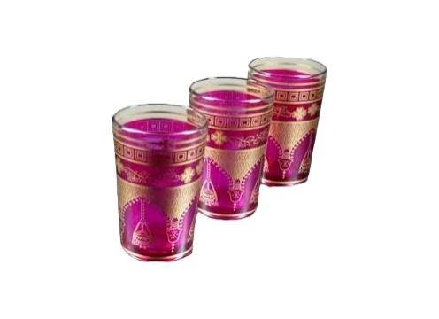 product image for Moroccan Glass - Pink & Gold Soho