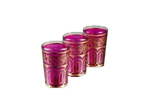 product image for Moroccan Glass - Pink & Gold Soso