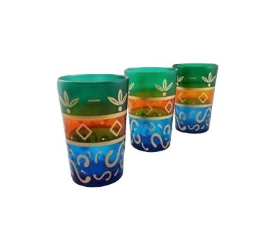 image of Moroccan Glass - Blue & Green & Gold