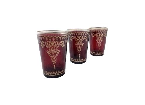 product image for Moroccan Glass - Brown & Gold
