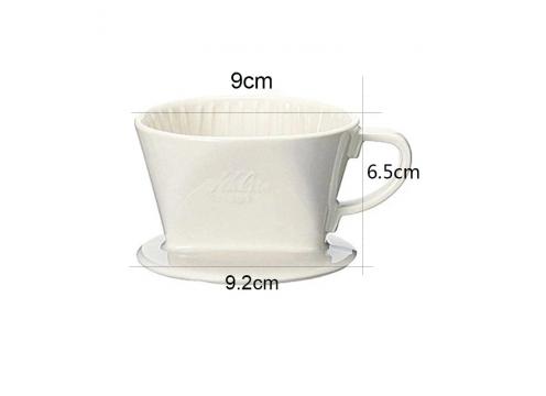 gallery image of Pour Over - Wedge Dripper cup Ceramic White