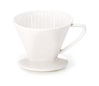 image of Pour Over - Wedge Dripper cup Ceramic White
