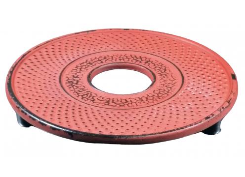 product image for Cast Iron Trivet Hob Nail Red