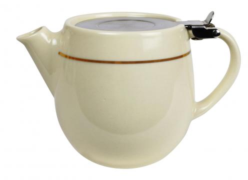 product image for The Standard Teapot - Cream & Gold Band 