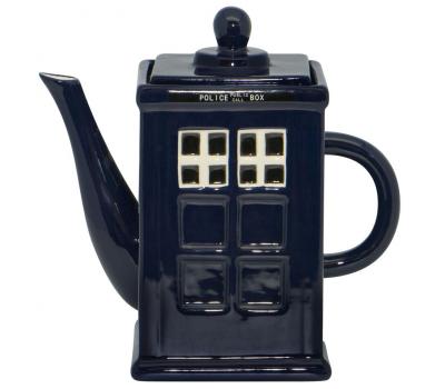 image of Dakota Police Box Teapot Blue