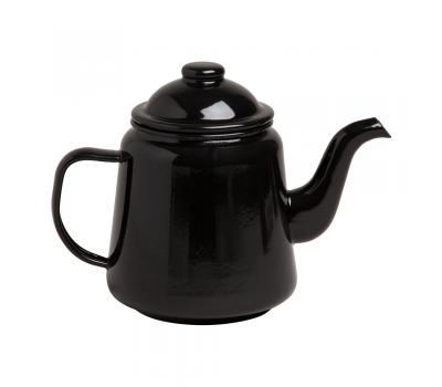 image of Enamel Tea or Coffee pot Black 