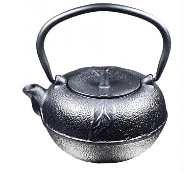 image of Cast Iron teapot - Olive Black