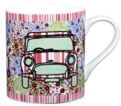 image of Queens Couture Flower Power Pink Earth Mug 