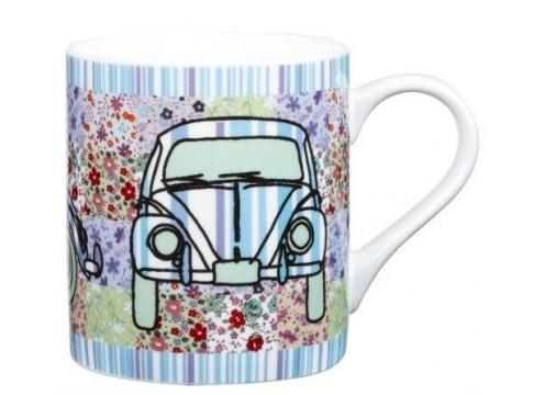 product image for Queens Couture Flower Power Blue Earth Mug