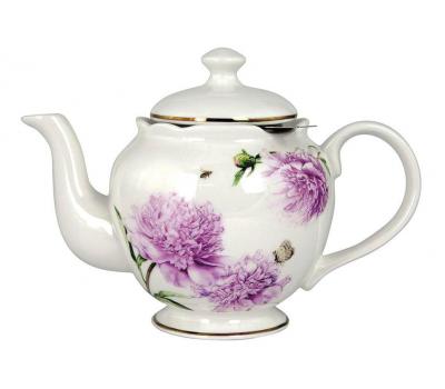 image of Bone China Ashdene Pink Peonies Teapot