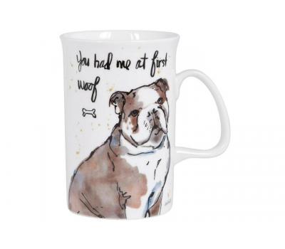 image of Ashdene Mug Think Pawsitive - Bulldog