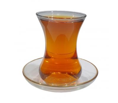 image of Turkish Tea Glass & Saucer 