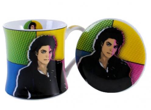 gallery image of Pop Art Mug & Coaster -  (Michael Jackson)