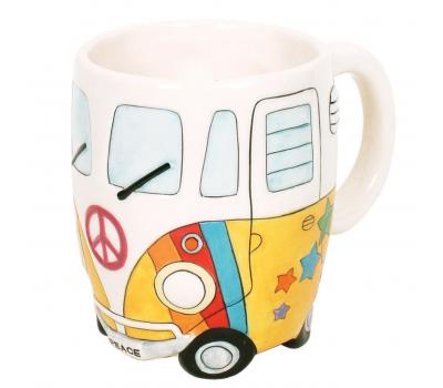 image of Dakota Caravan Mug - Yellow Peace