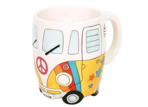 product image for Dakota Caravan Mug - Yellow Peace