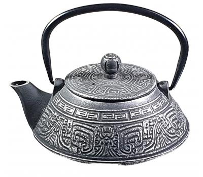 image of cast iron Teapot Imperial Black silver