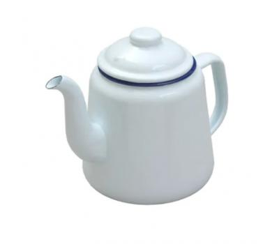 image of Enamel Tea or Coffee pot White