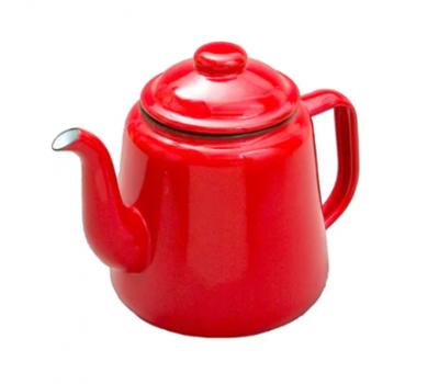 image of Enamel Tea or Coffee Pot Red