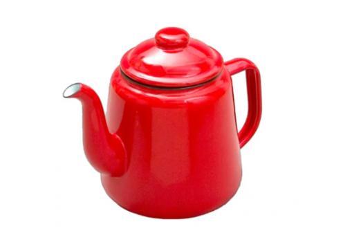 product image for Enamel Tea or Coffee Pot Red