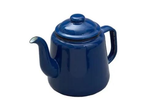 product image for Enamel Tea or Coffee pot Navy Blue