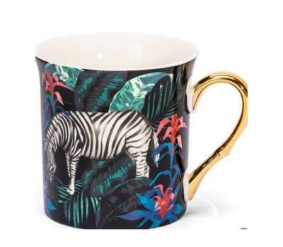 image of Ashdene In The Jungle Bone China Mug – Zebra