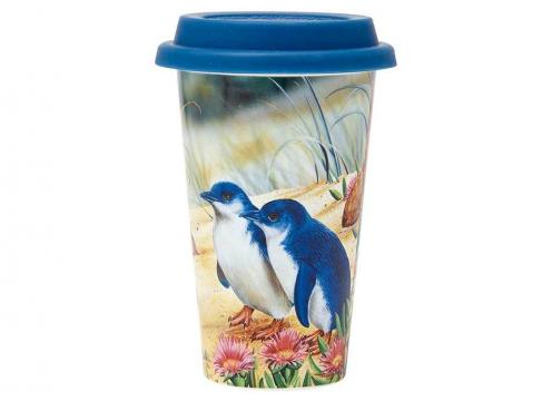 product image for ashdene aus bird & flora penguin travel mug
