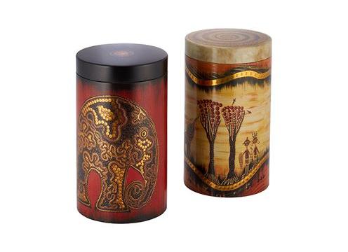 product image for African Life - Burgendy & Gold