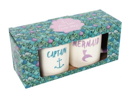 gallery image of Captain & Mermaid Mug Set