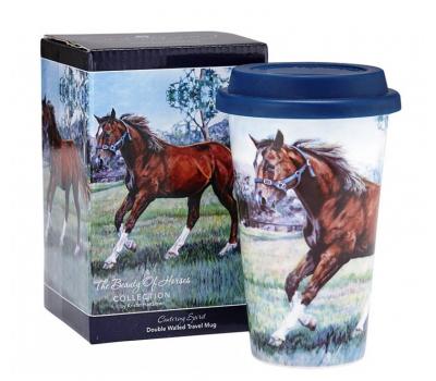 image of Ashdene Beauty of Horses Cantering Spirit - Travel Mug
