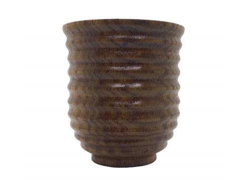 product image for Mate Gourd Calabas -  Wooden Ribbed