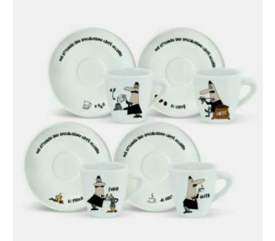 image of Bialetti Espresso Cup -How To Make - 4 Piece Set