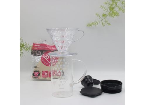 gallery image of Hario V60 Dripper & Thermocolor Server Set