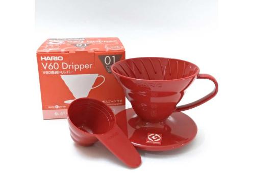 gallery image of Hario V60 Dripper - Plastic Red